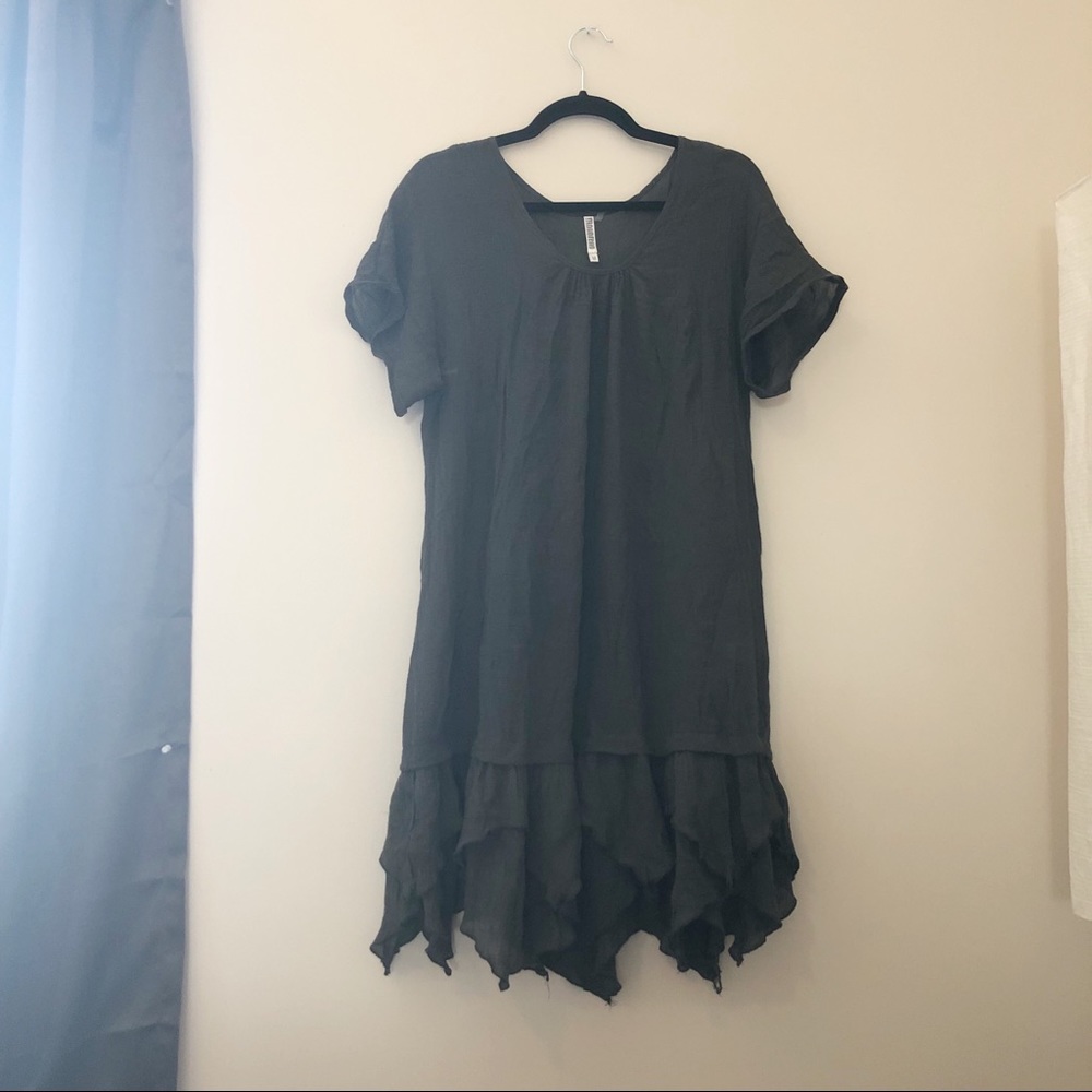Monoreno Olive Green Dress Size M